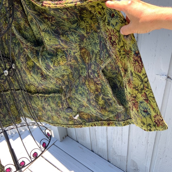 CMC Color Me Cotton 5 Button Jacquard  Floral Blazer (XL) Multi Color - Picture 7 of 9